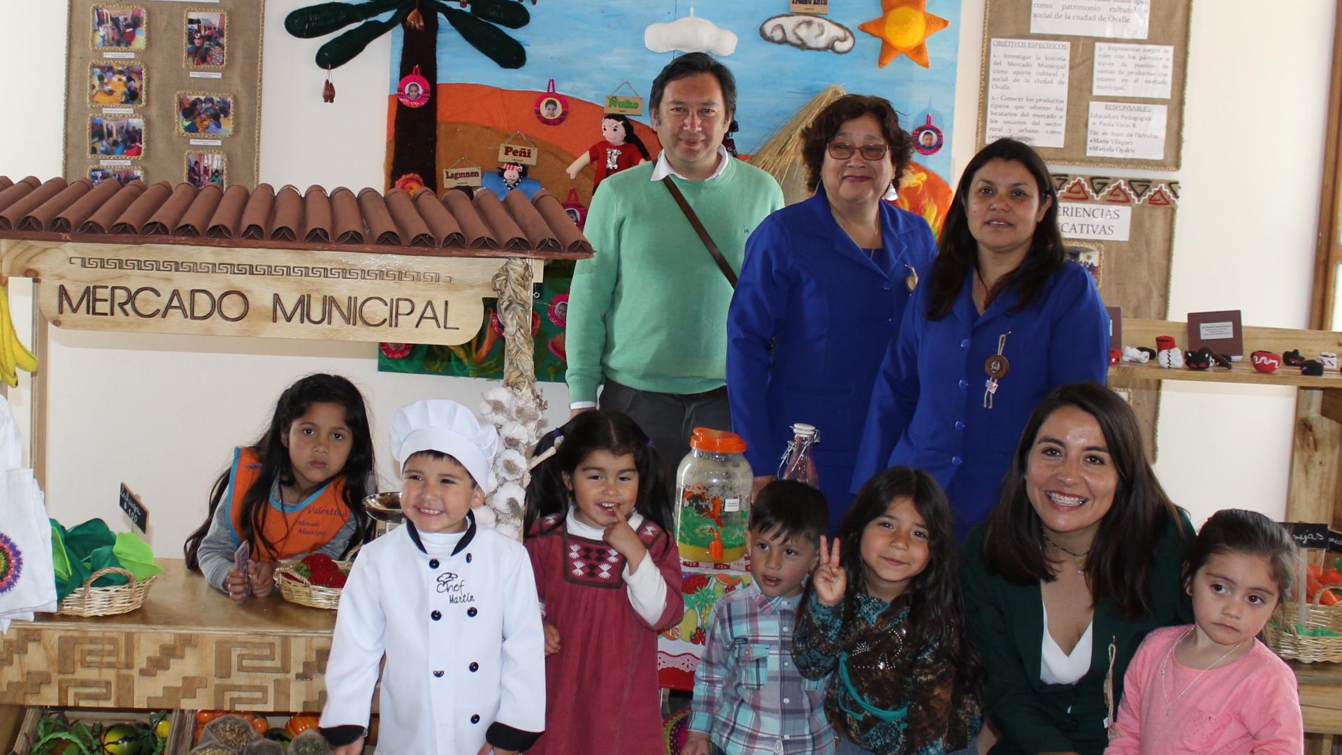 El Jardín Infantil Lomas de Tuquí, hizo un homenaje al Mercado de Ovalle.